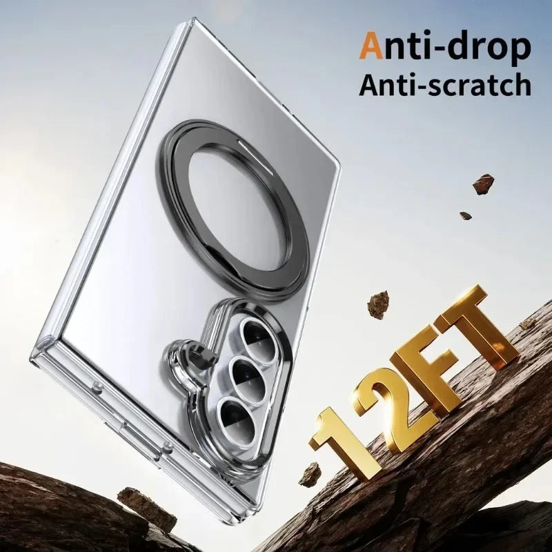 Clear Magnetic Shockproof Case For Z Fold