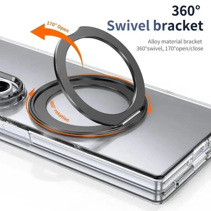 Clear Magnetic Shockproof Case For Z Fold